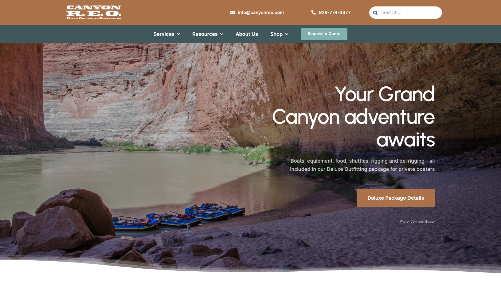 Canyon REO website screenshot